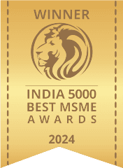 India 5000 Best MSME Awards winner ribbon